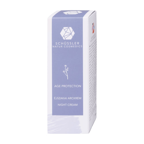 Schussler Age Protection night cream packaging on a white background