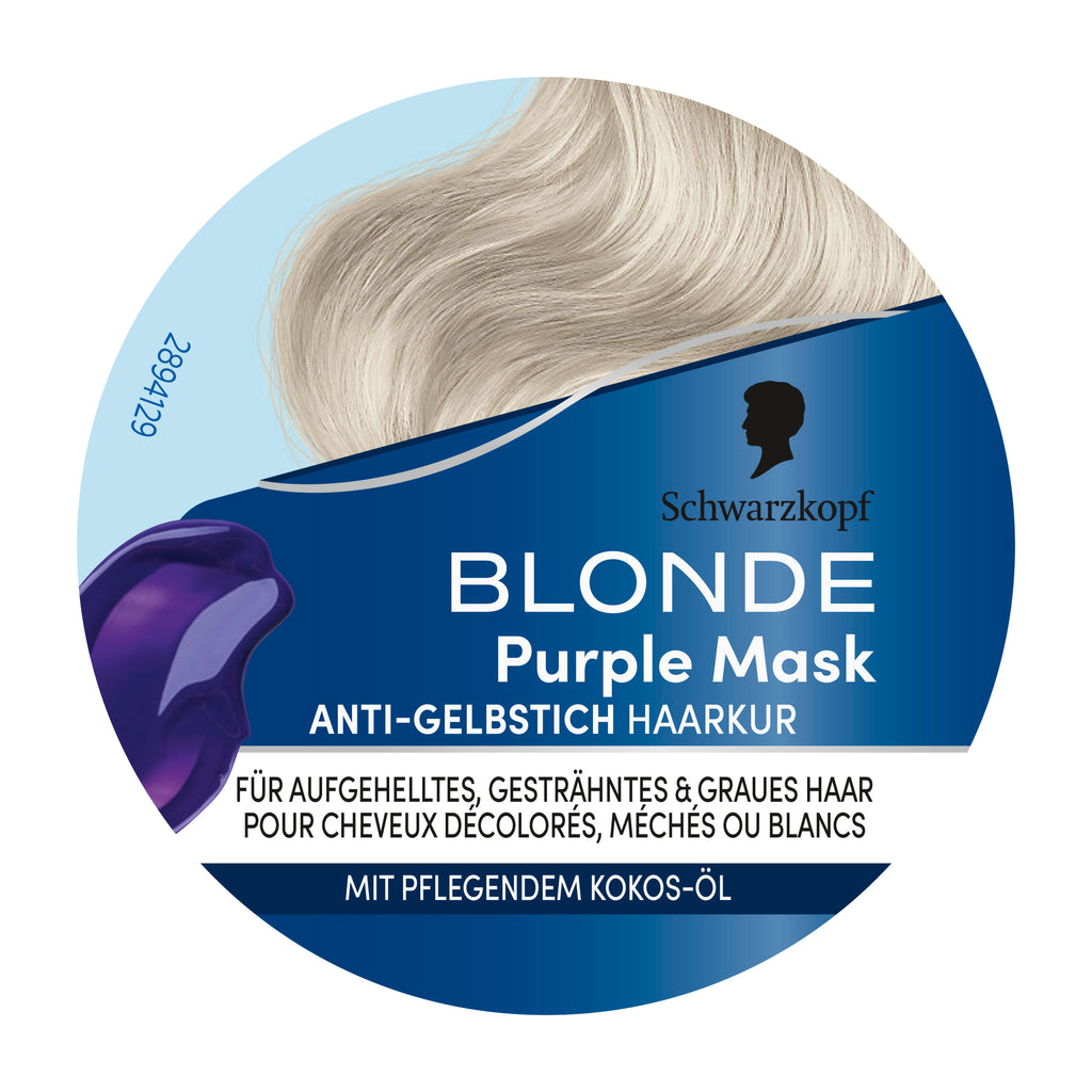 Schwarzkopf Blonde Anti-Yellowing Purple Mask, 150 mL