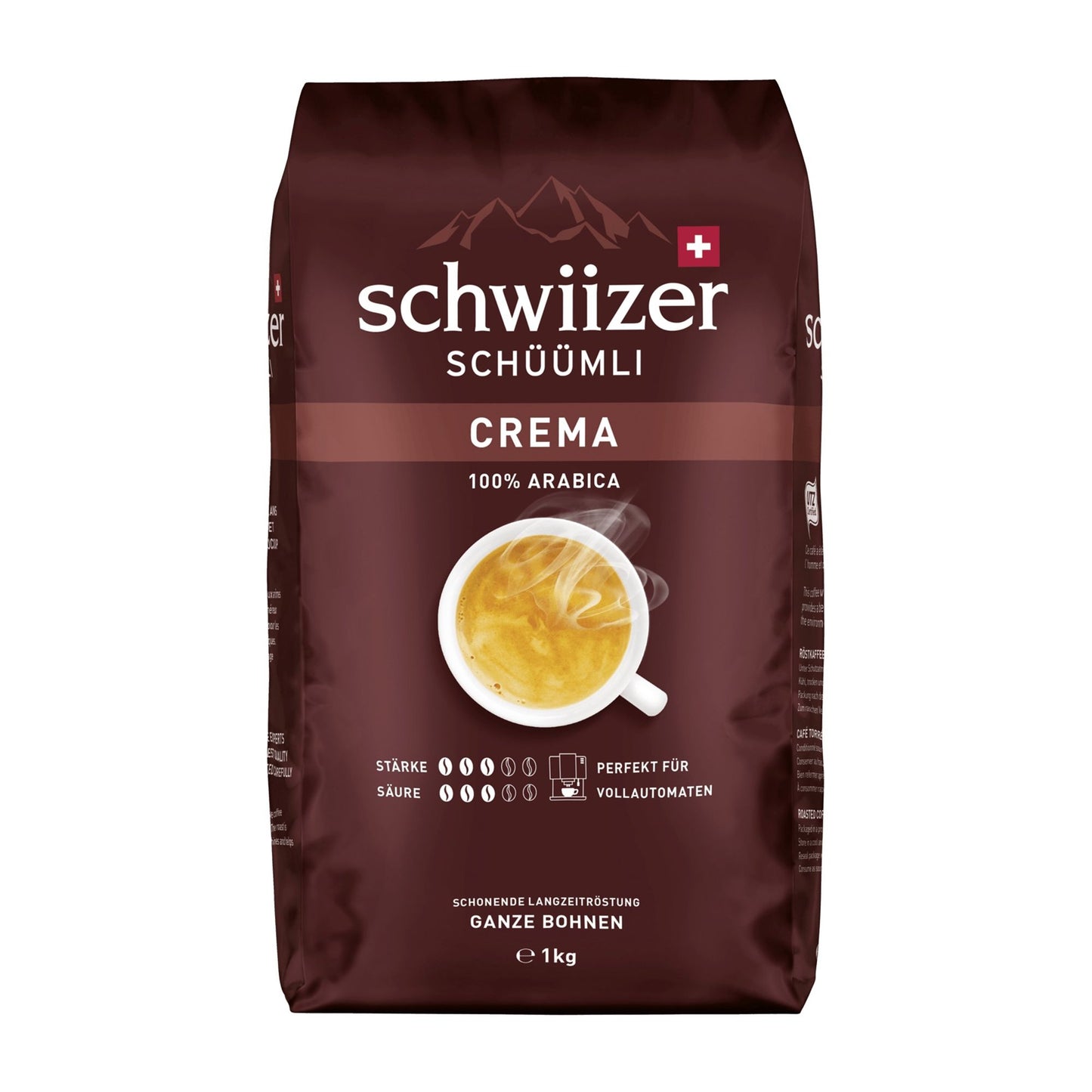 Schwiizer Schüümli Crema Kaffeebohnen, 1000 g