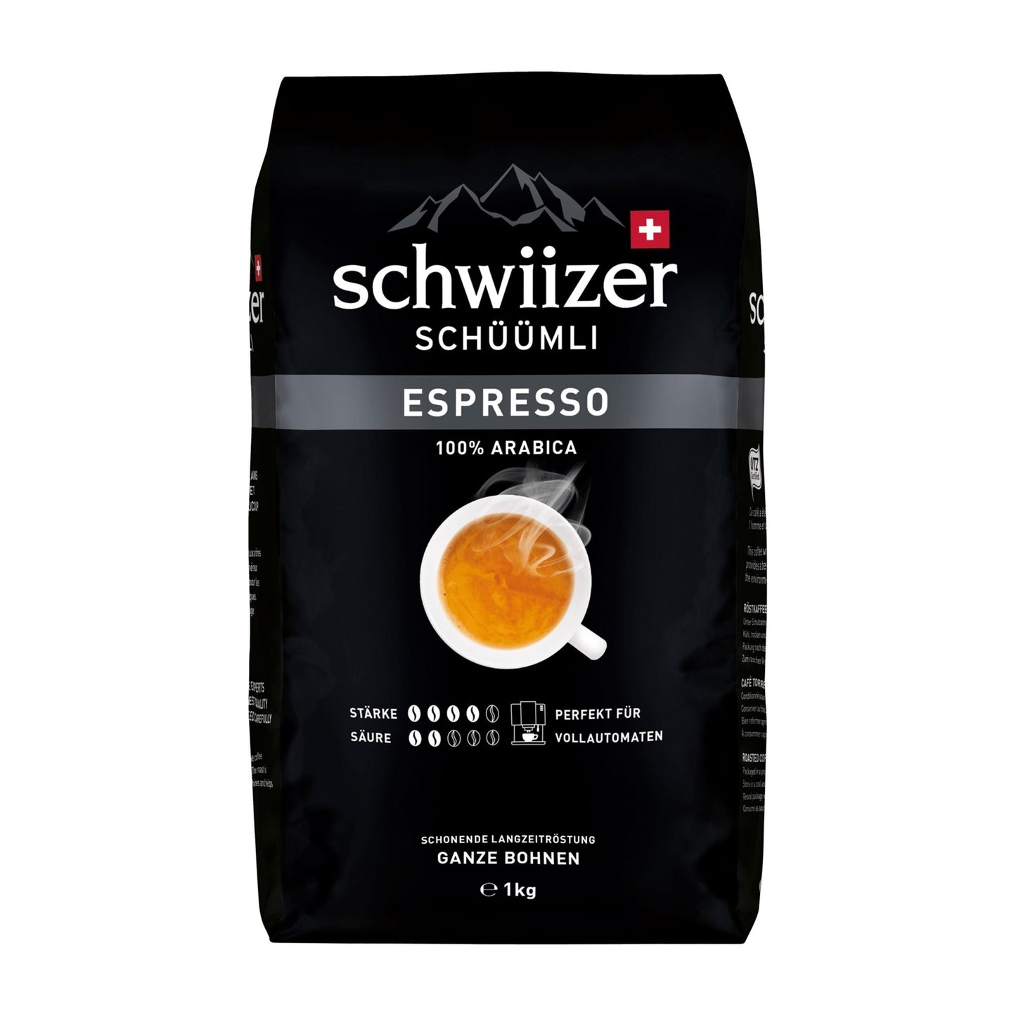 Schwiizer Schüümli Espresso Kaffeebohnen, 1000 g