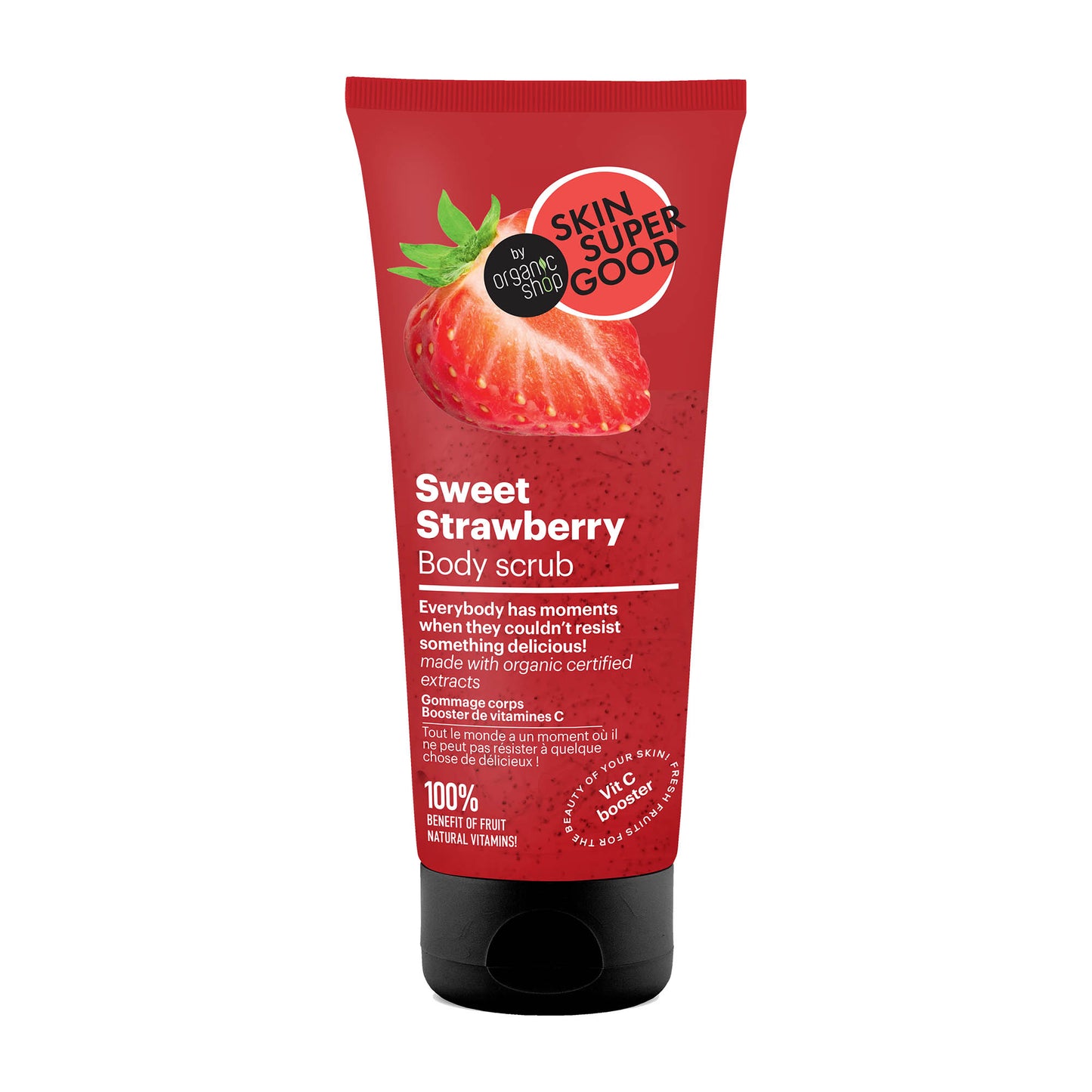 Skin Super Good Sweet Strawberry body scrub, 200 mL