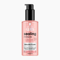 Schwarzkopf GLISS sealing miracle leave-in sealing fluid in a pink bottle with a black pump dispenser, shown against a plain white background.