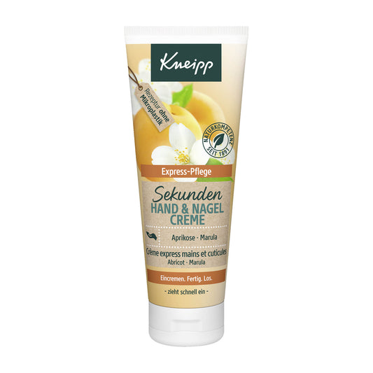 Kneipp Seconds apricot & marula express hand & nail cream, 75 mL