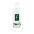 Bottle of Sellon Selenium Sulfide Anti-dandruff Shampoo, 120 mL with a white and green label.