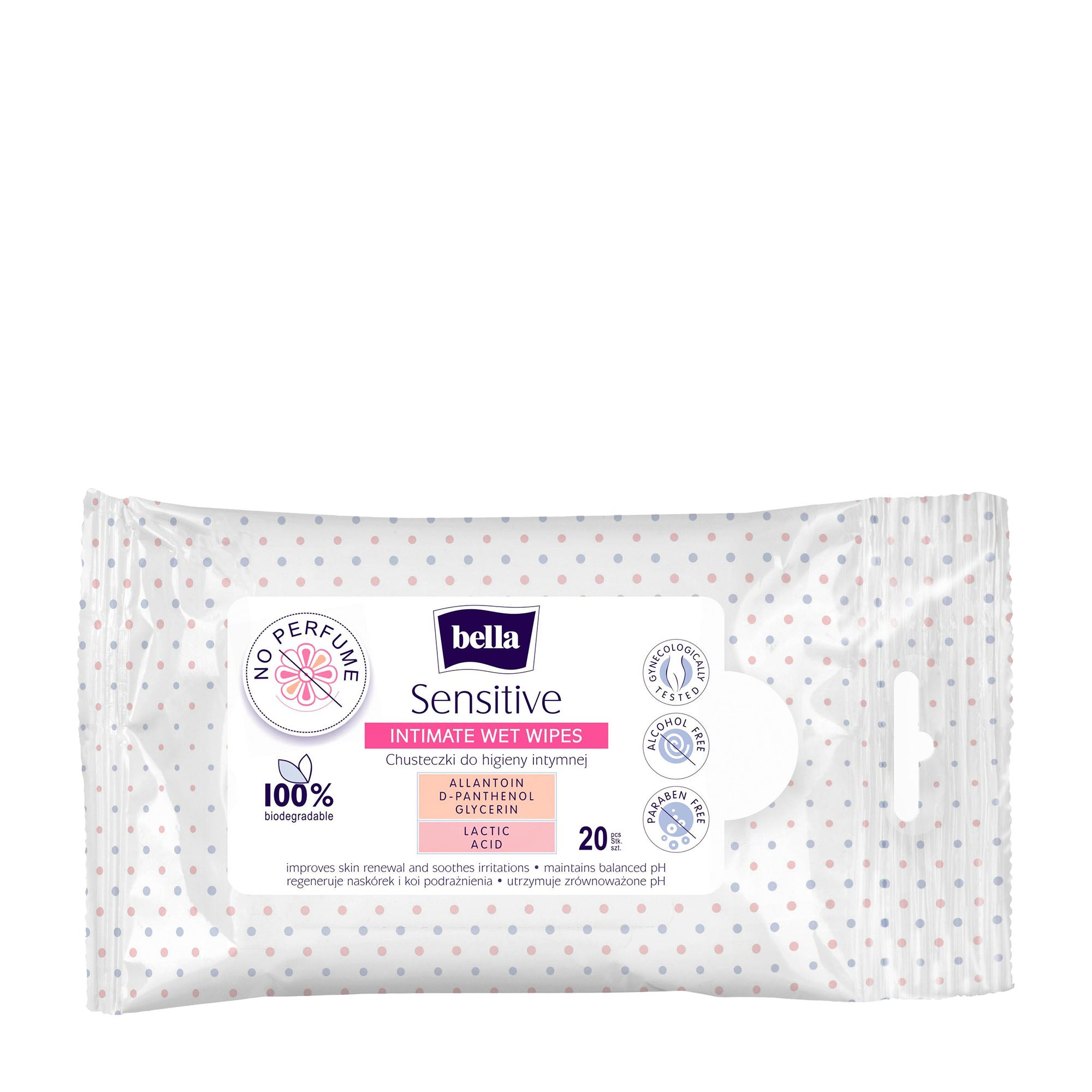 Bella Lingettes intimes Sensitive, 20 unités