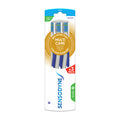 Pack of Sensodyne Multi Care Soft toothbrushes with packaging details on a white background