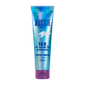 Aussie SOS 100 Hours Hydration Super Serum packaging tube with blue and purple design, indicating it is a leave-in hair serum product.