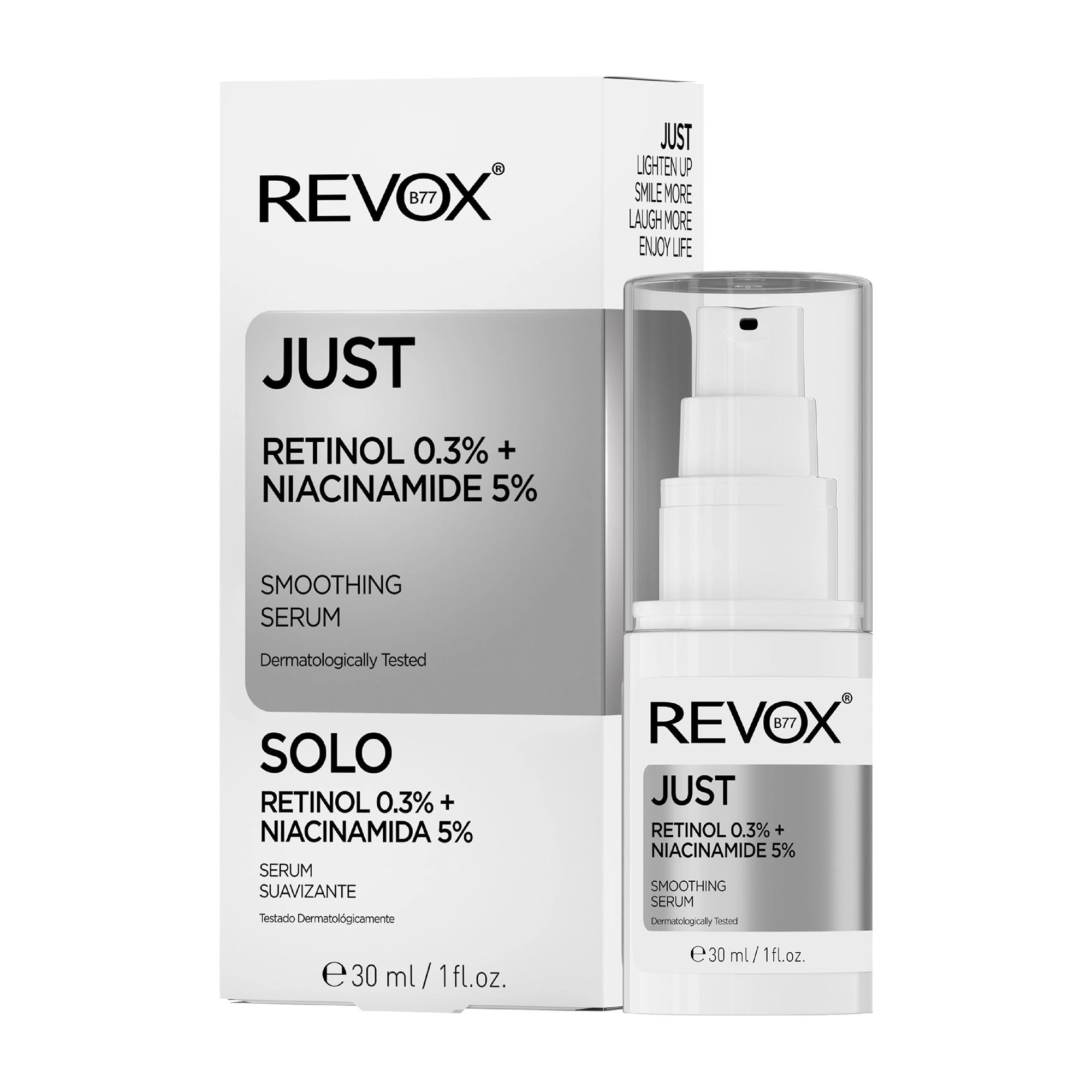 Revox B77 JUST Retinol 0.3% + Niacinamide 5% smoothing serum, 30 mL