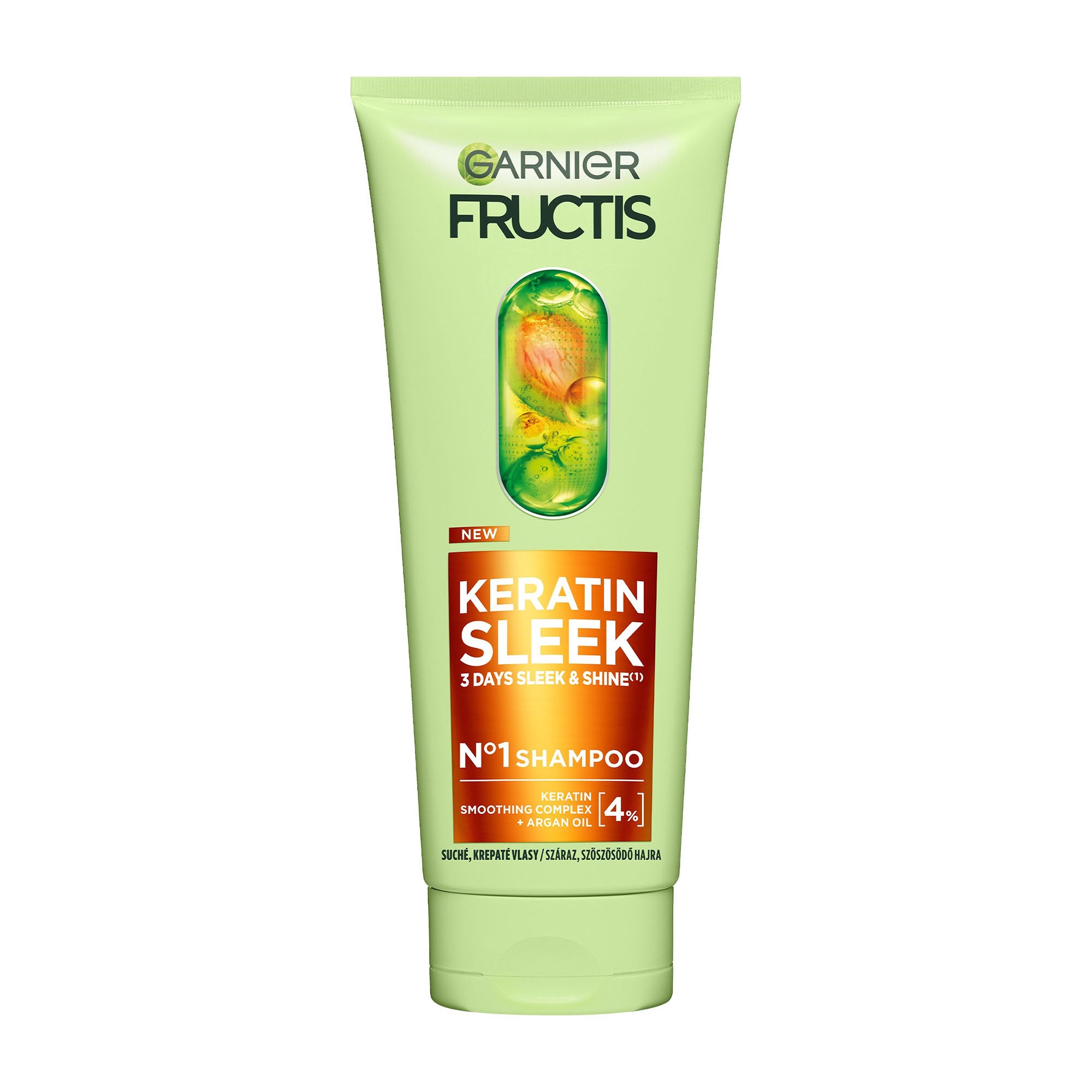 Garnier Fructis Keratin Sleek Shampoo, 200 ml