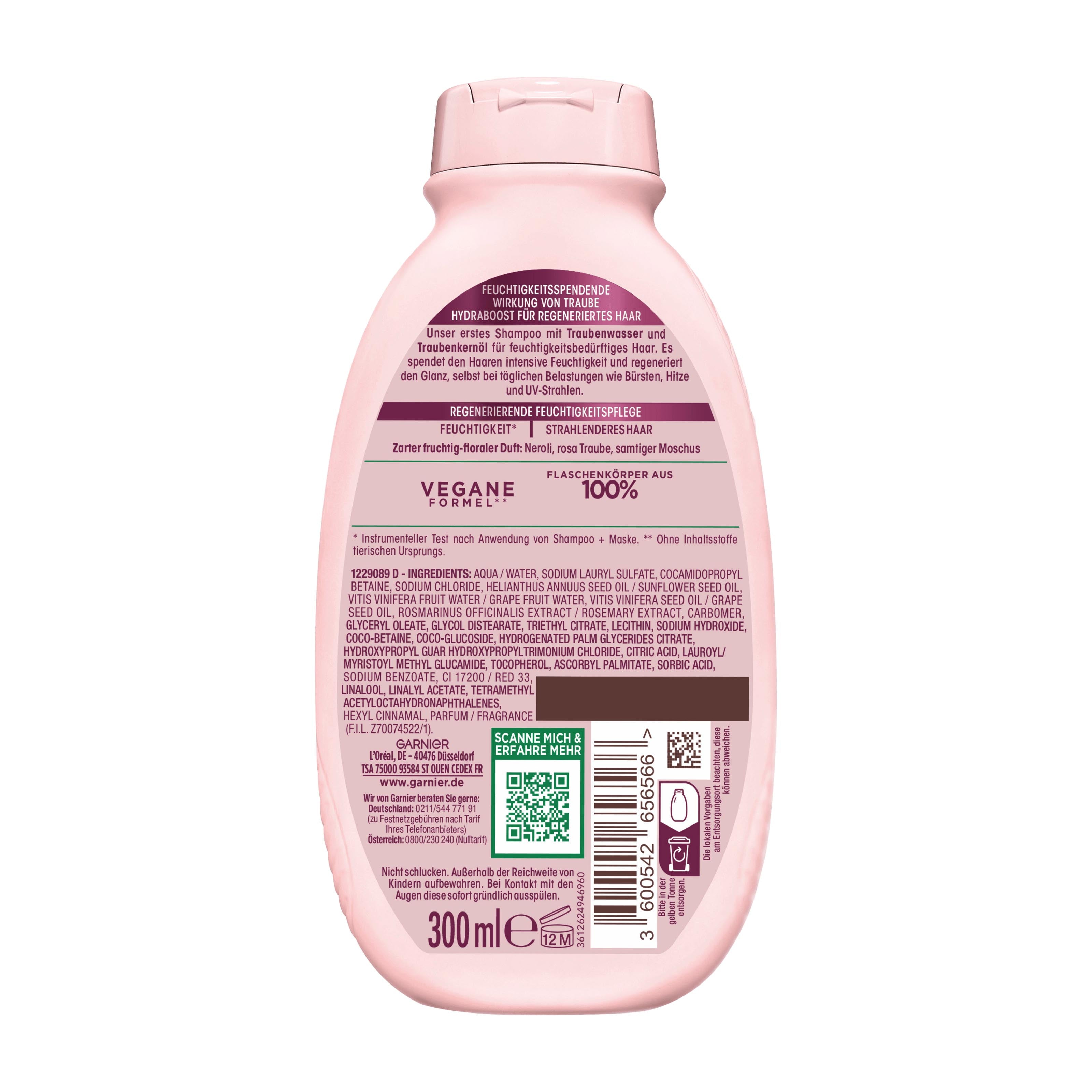 Garnier Wahre Schätze Shampoo GRAPE HYDRABOOST, 300 mL