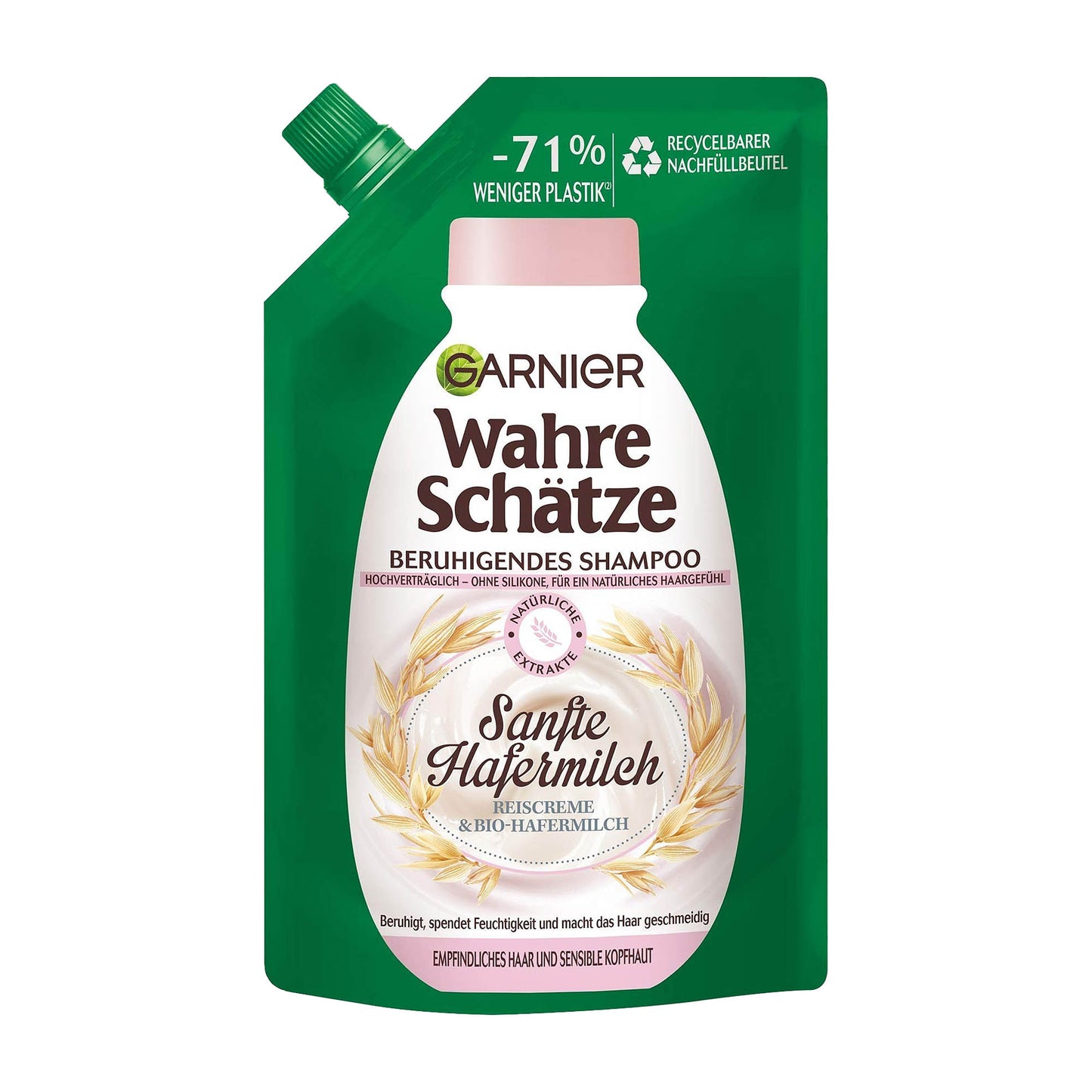 Garnier Wahre Schatze Oat Delicacy shampoo refill, 500 mL