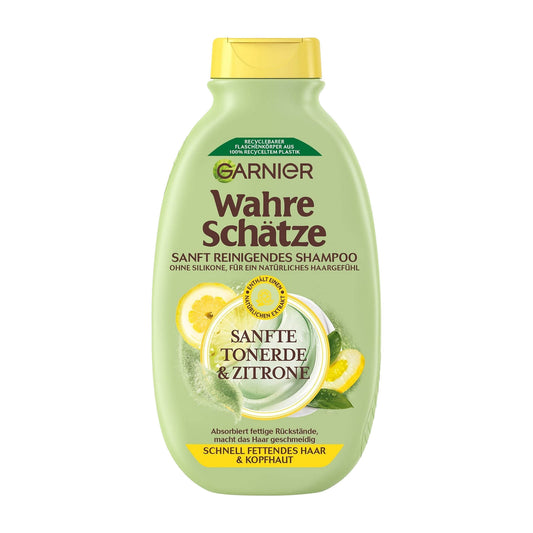 Garnier Wahre Schatze Soft Clay & Lemon shampoo, 300 mL