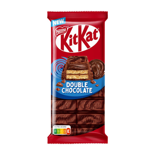 KitKat Double Chocolate bar packaging on a white background