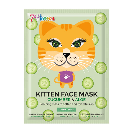 7th Heaven Kitten cucumber and aloe sheet mask, 1 Count