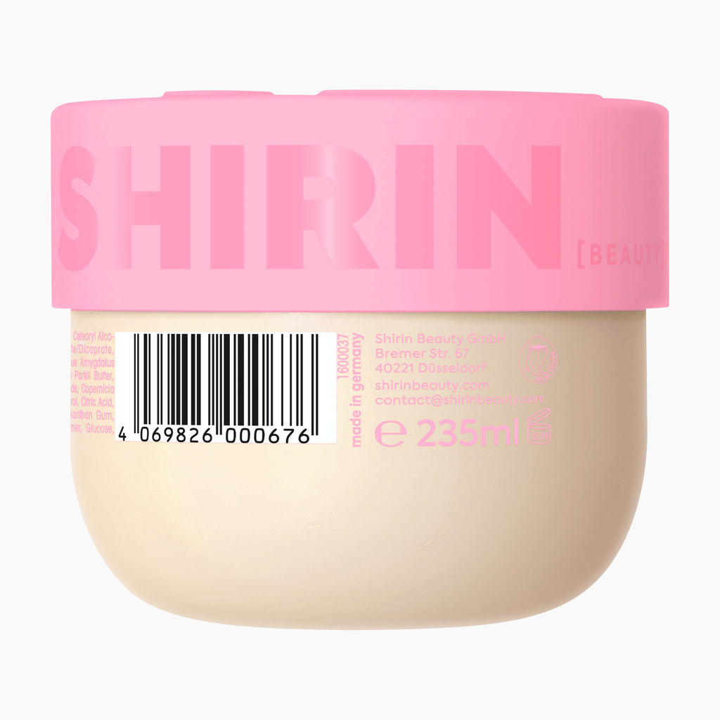 SHIRIN BEAUTY Body Butter Glazed Strawberry Butter Cream, 235 ml