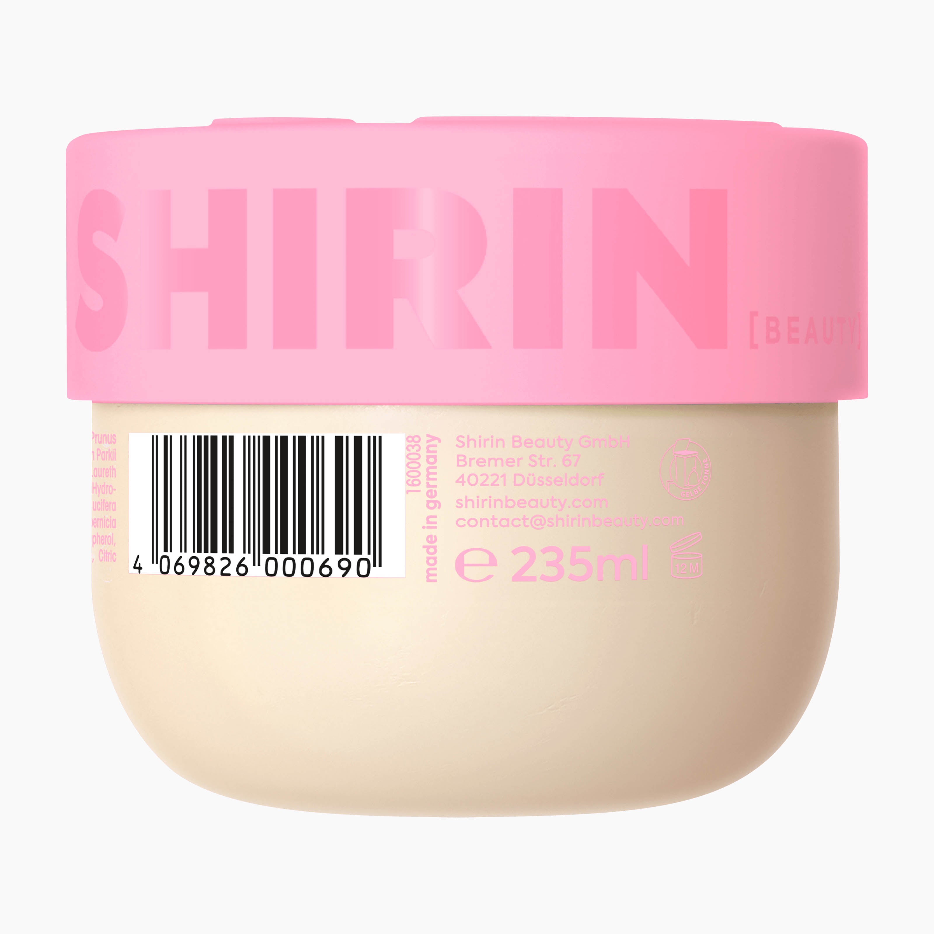 SHIRIN BEAUTY Gommage corps Glazed Strawberry Butter Cream, 235 ml
