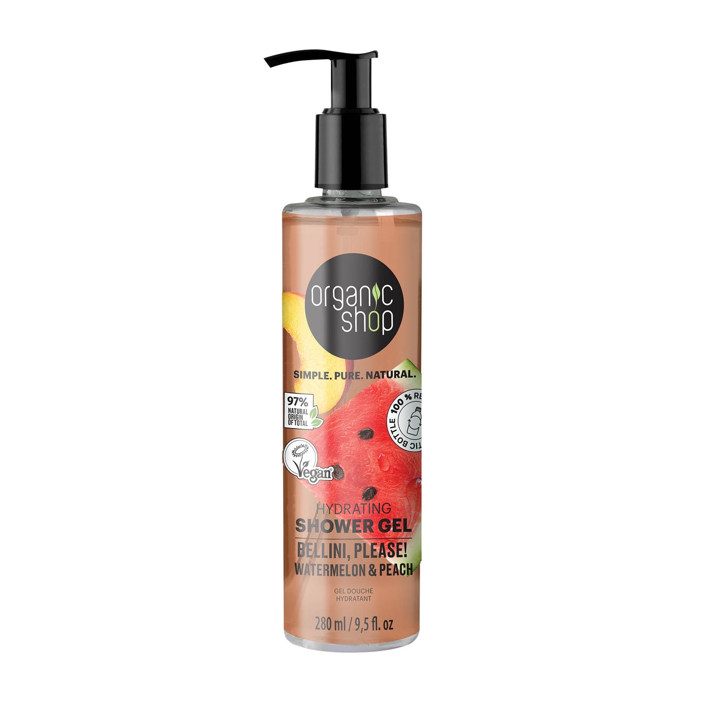 organic shop Bellini, Please hydrating shower gel, 280 mL