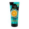 Tube of Organic Shop Sport Cool Down Hair & Body Wash with orange and mint scent on a white background