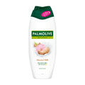 Palmolive Almond Milk shower cream bottle on a white background