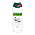 Palmolive Naturals Jasmine & Milk shower cream bottle on a white background