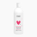 A white plastic bottle of Ziaja Marshmallow Shower Gel with a pink strawberry graphic and text on the front, set against a plain white background.