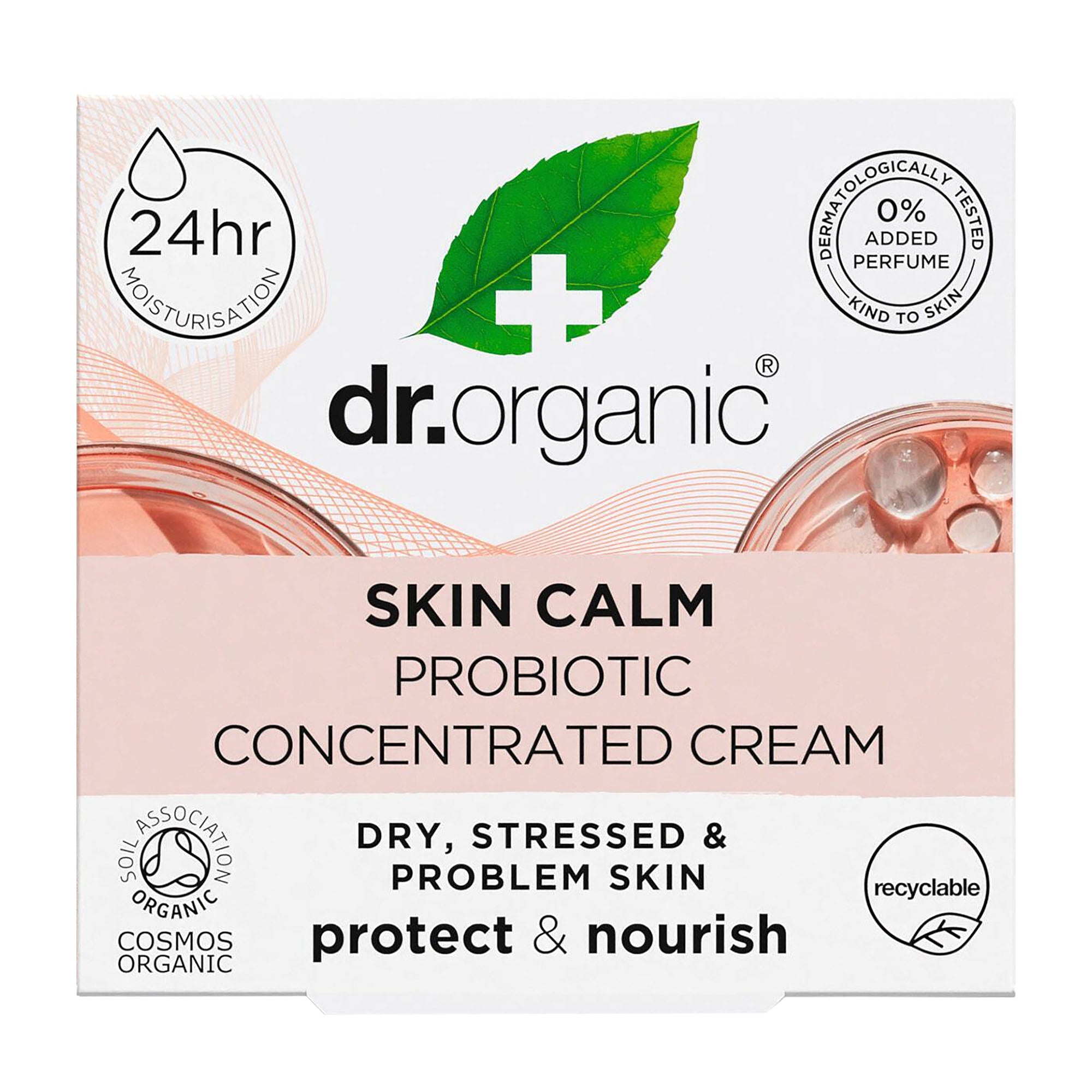 Dr Organic Probiotic Concentrated Cream SKIN CALM, 50 mL