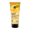 Skin Super Good Tropical Mango shower gel tube with mango slices on a white background