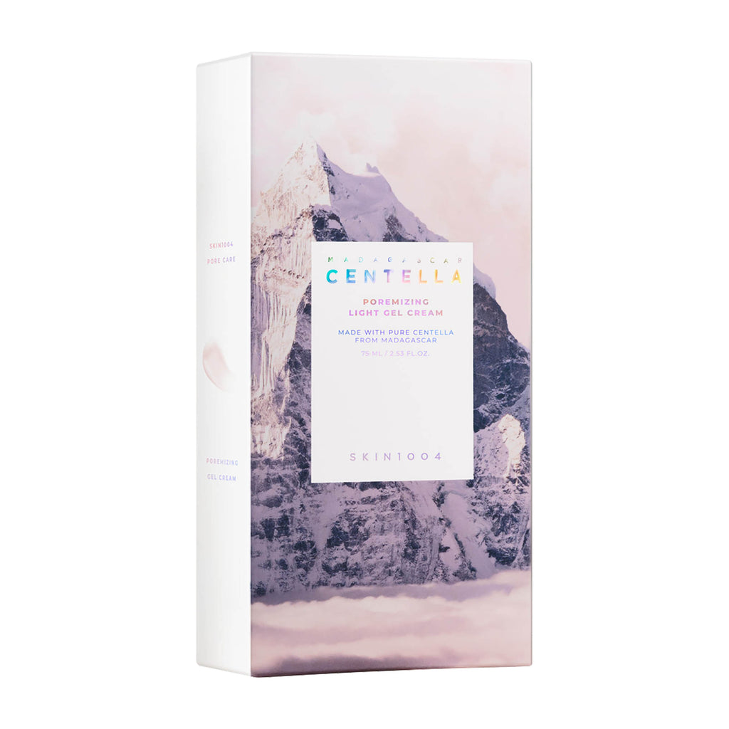 Skin1004 Madagascar Centella Poremizing Light Gel Cream packaging on a white background.