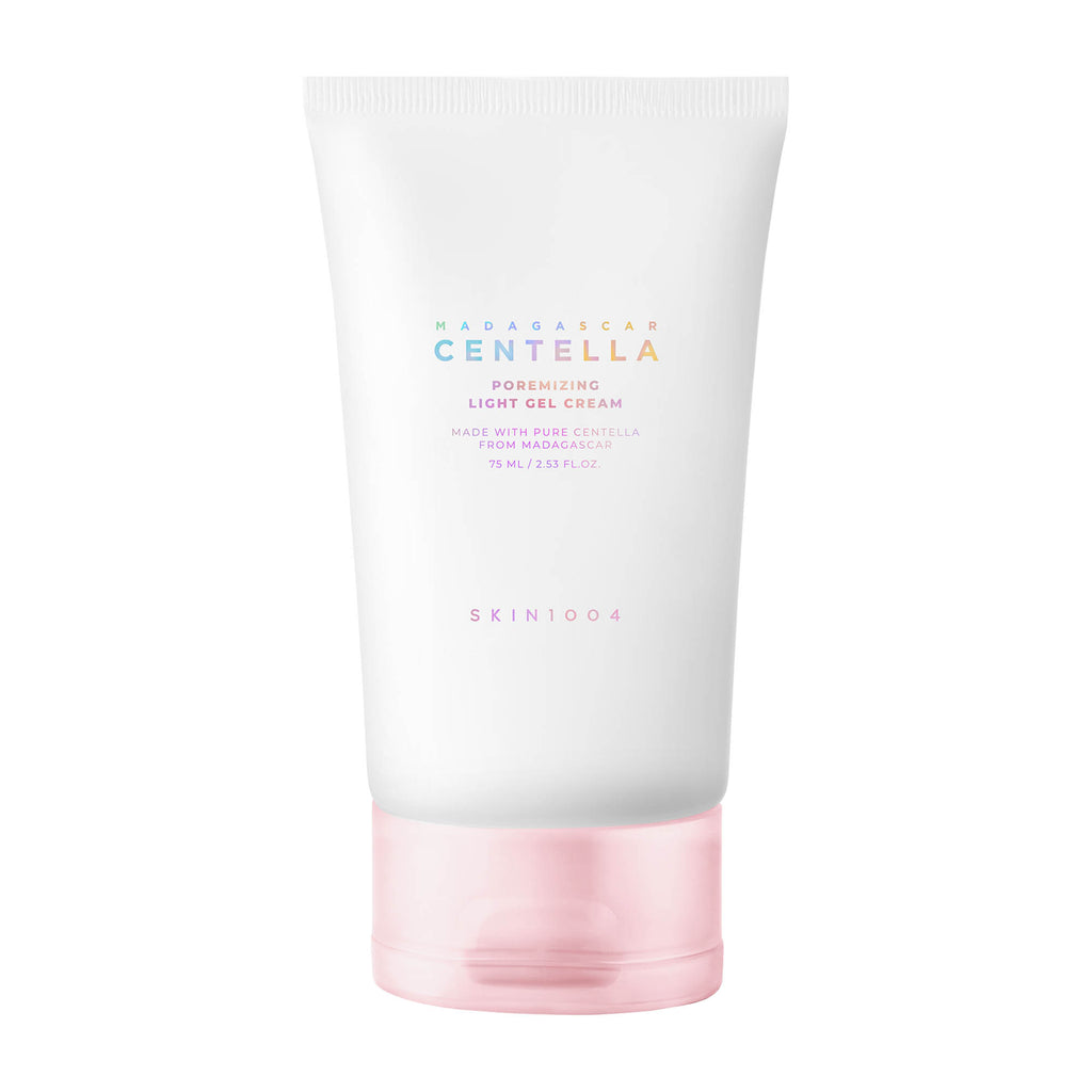Skin1004 Madagascar Centella Poremizing Light Gel Cream tube on a white background.
