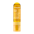 Skingoodies Glow Rush Face Mist Serum in a translucent amber-yellow bottle with a matching cap, shown on a solid white background.