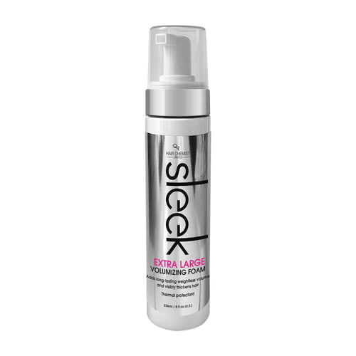 Hair Chemist Sleek Extra Large Volumizing Foam bottle on a white background