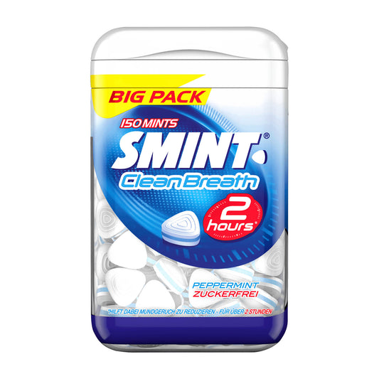 Smint 2h peppermint Clean Breath zuckerfrei Pastillen, Big Pack, 105 g