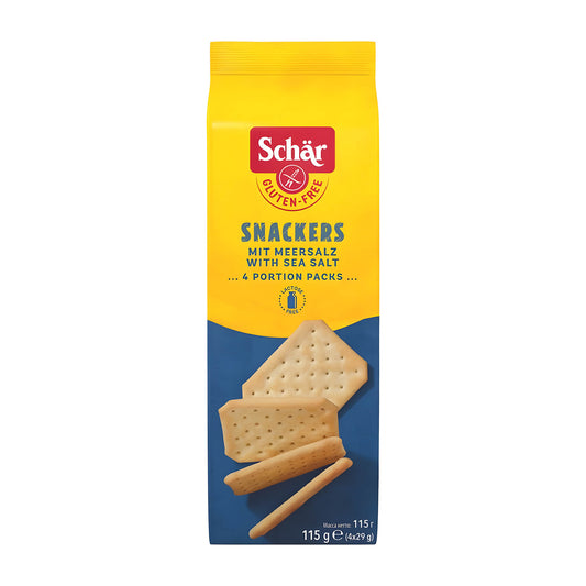 Schär Snackers Sea Salt glutenfreie Cracker, 115 g