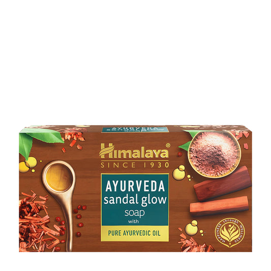 Himalaya Ayurveda Sandal Glow plant-based soap bar, 125 g