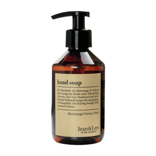 Jean&Len Blood Orange & Vetiver hand soap, 250 mL