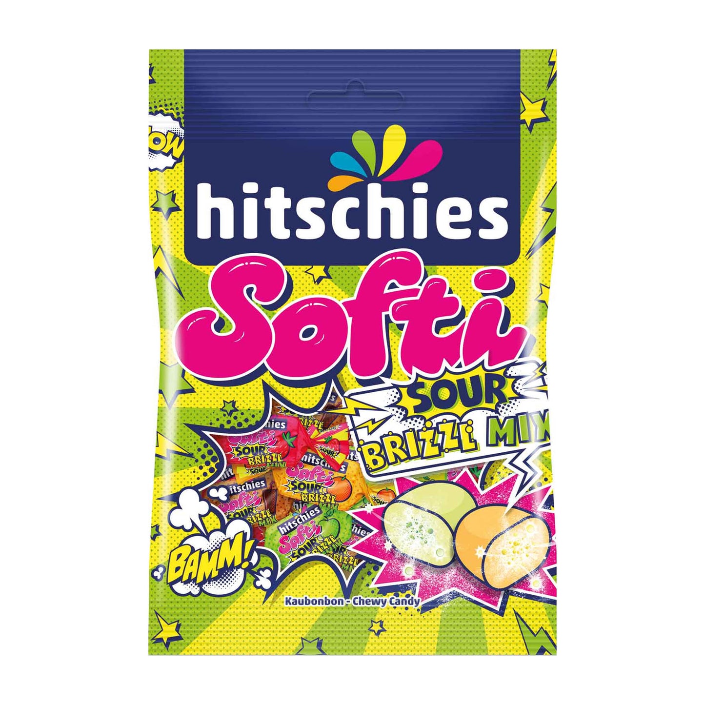 hitschies Softi Sour Brizzl Mix Kaubonbon, 90 g