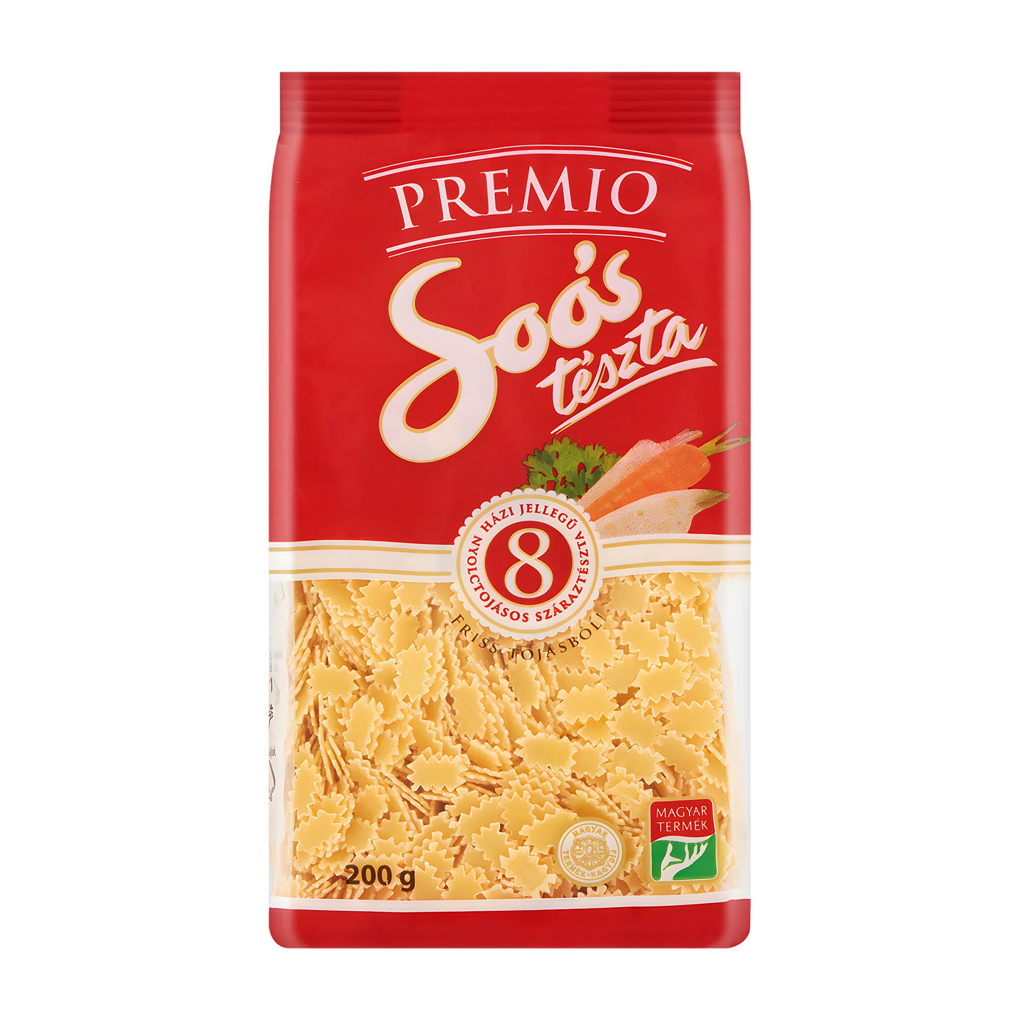 Soos Premio Quadrucci Côtelées 8 œufs pâtes, 200 g
