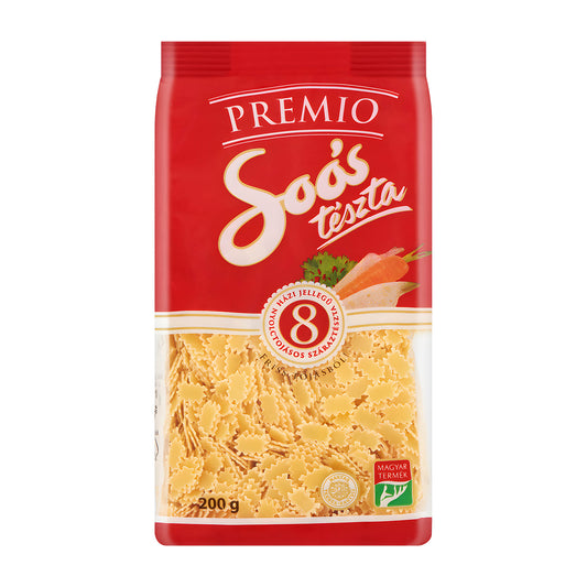 Soos Premio Gerippte Quadrucci 8 Eier Nudeln, 200 g