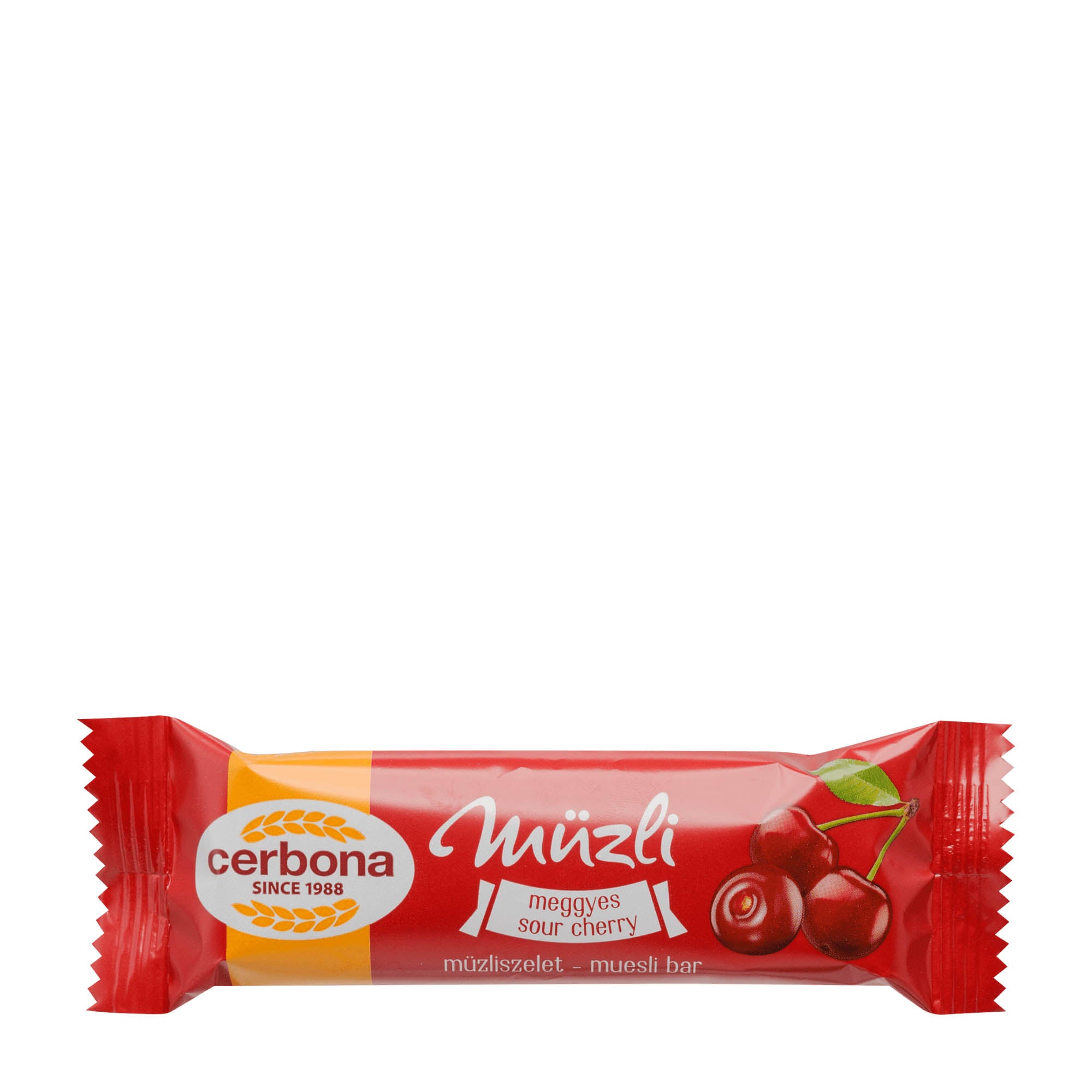 Cerbona Barre de muesli aux cerises acides, 20 g