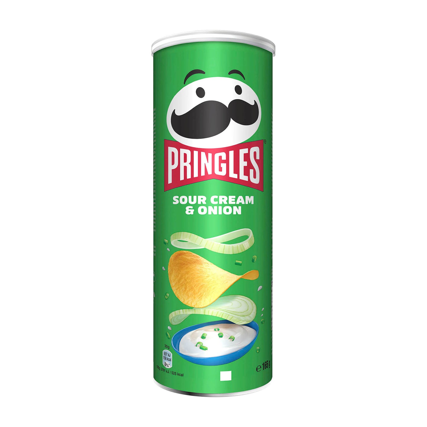 Pringles Sour Cream & Onion Potato Crisps, 165 g