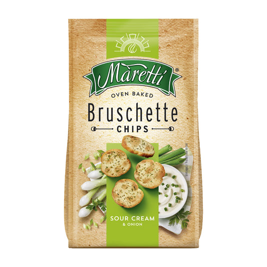 Maretti Bruschette Sauerrahm & Zwiebel Brotchips, 70 g