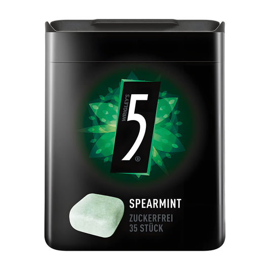 5GUM Spearmint Chewing Gum, 35 Count