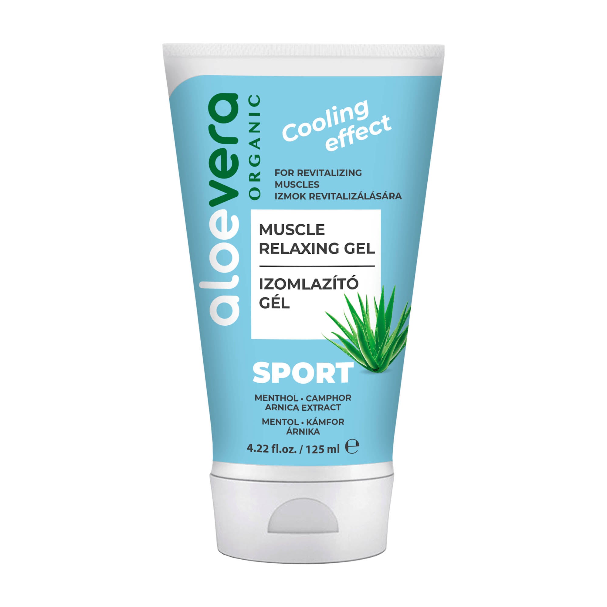 Aloe Vera Organic Sport Kühlendes Muskelrelaxationsgel, 150 ml