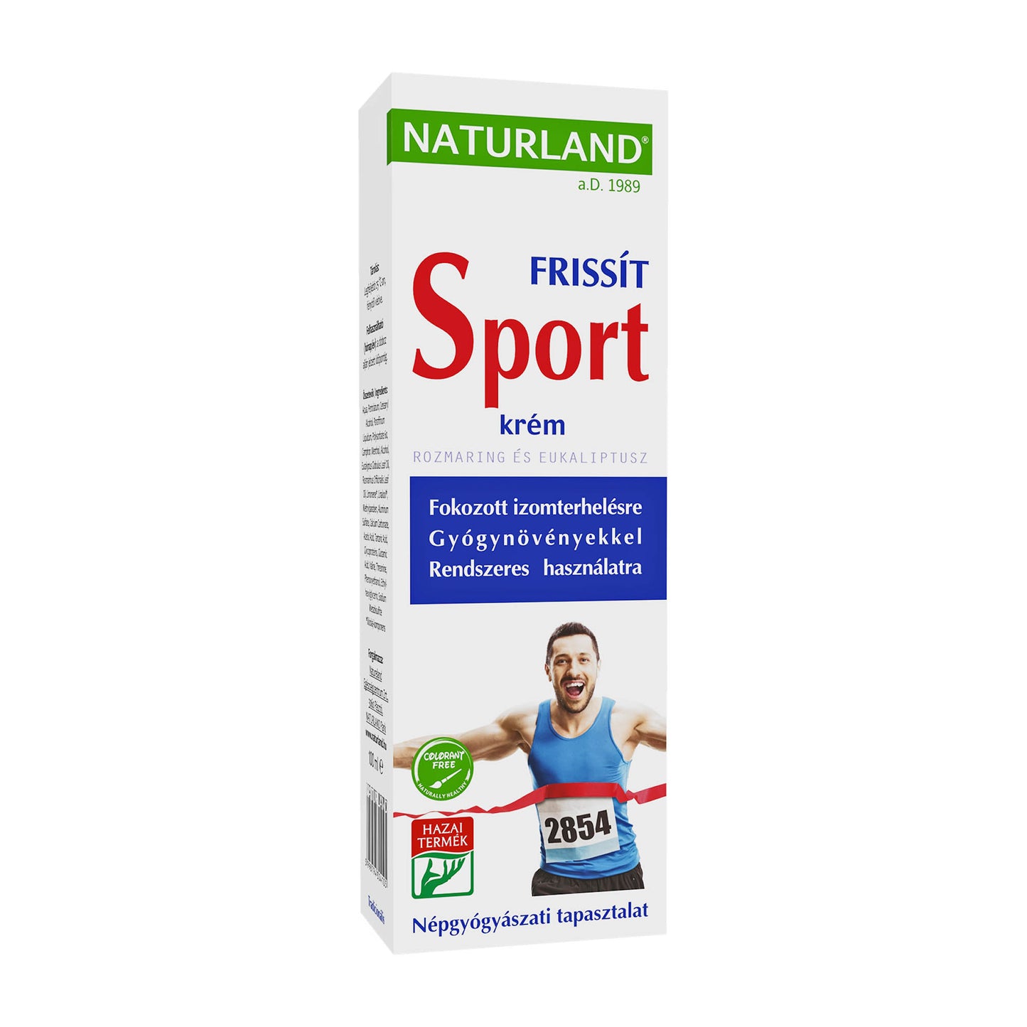 Naturland Sport Cream with rosemary & eucalyptus, 100 mL