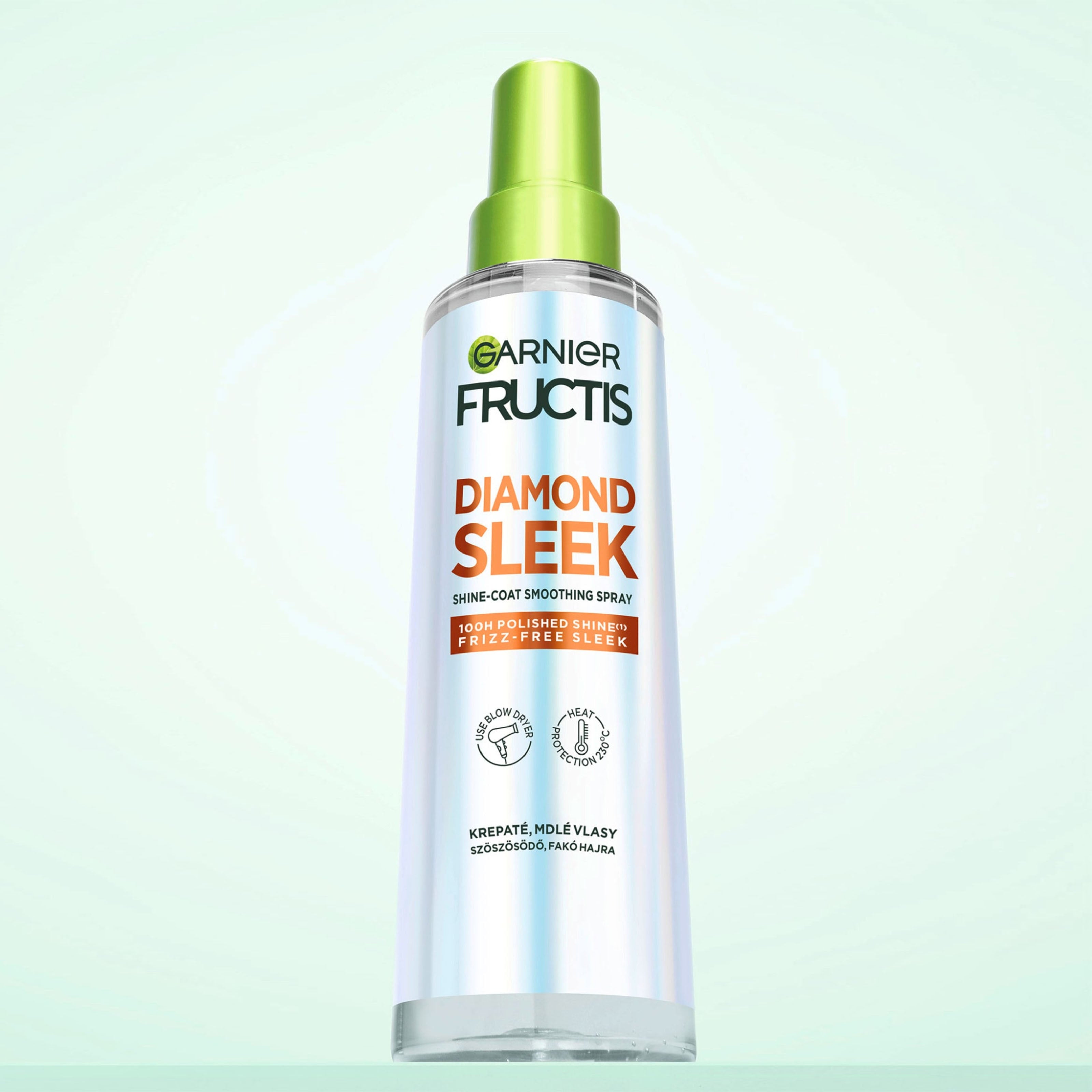 Garnier Fructis Leave-In Spray Glättungsspray DIAMOND SLEEK, 150 ml