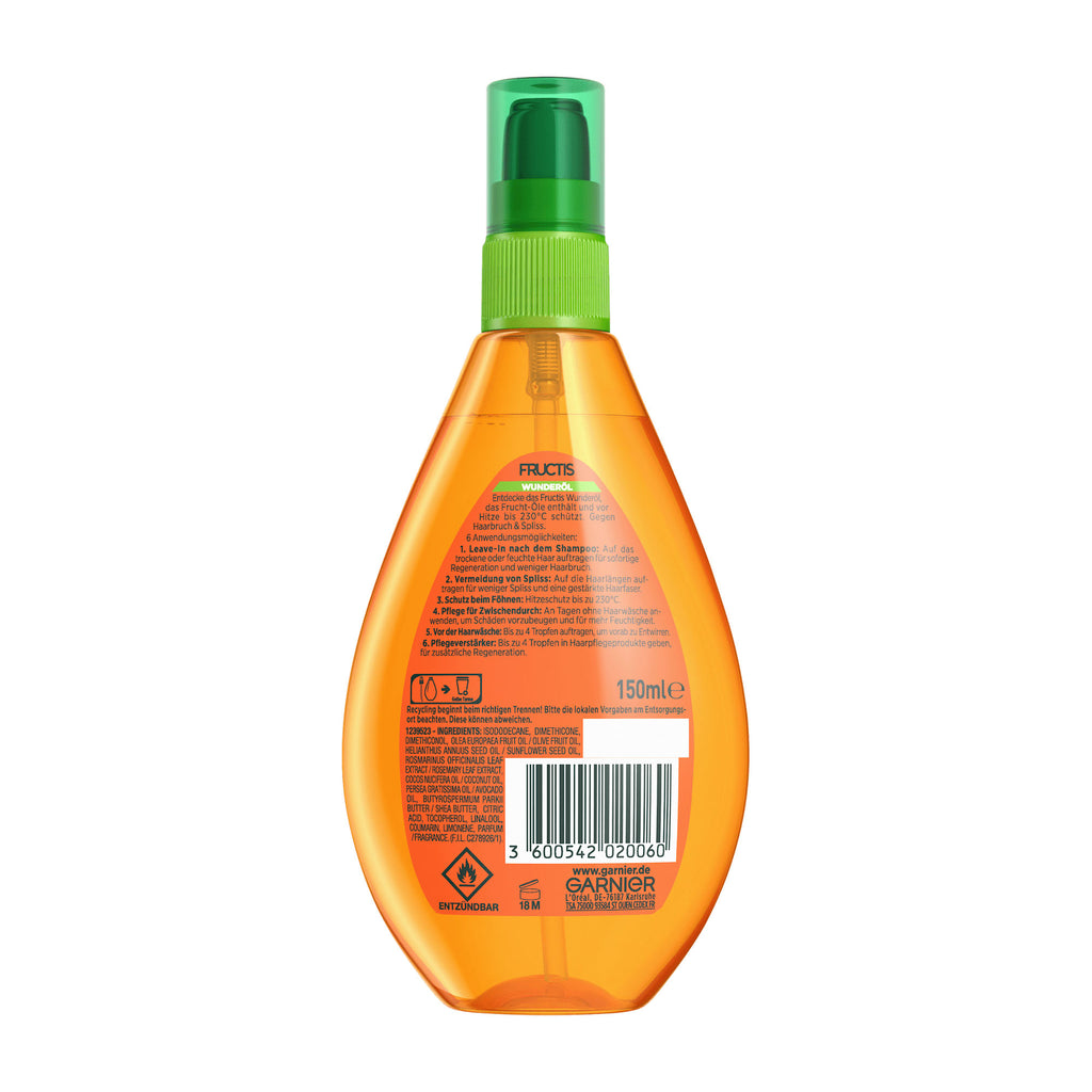 Orange bottle with green cap on a white background