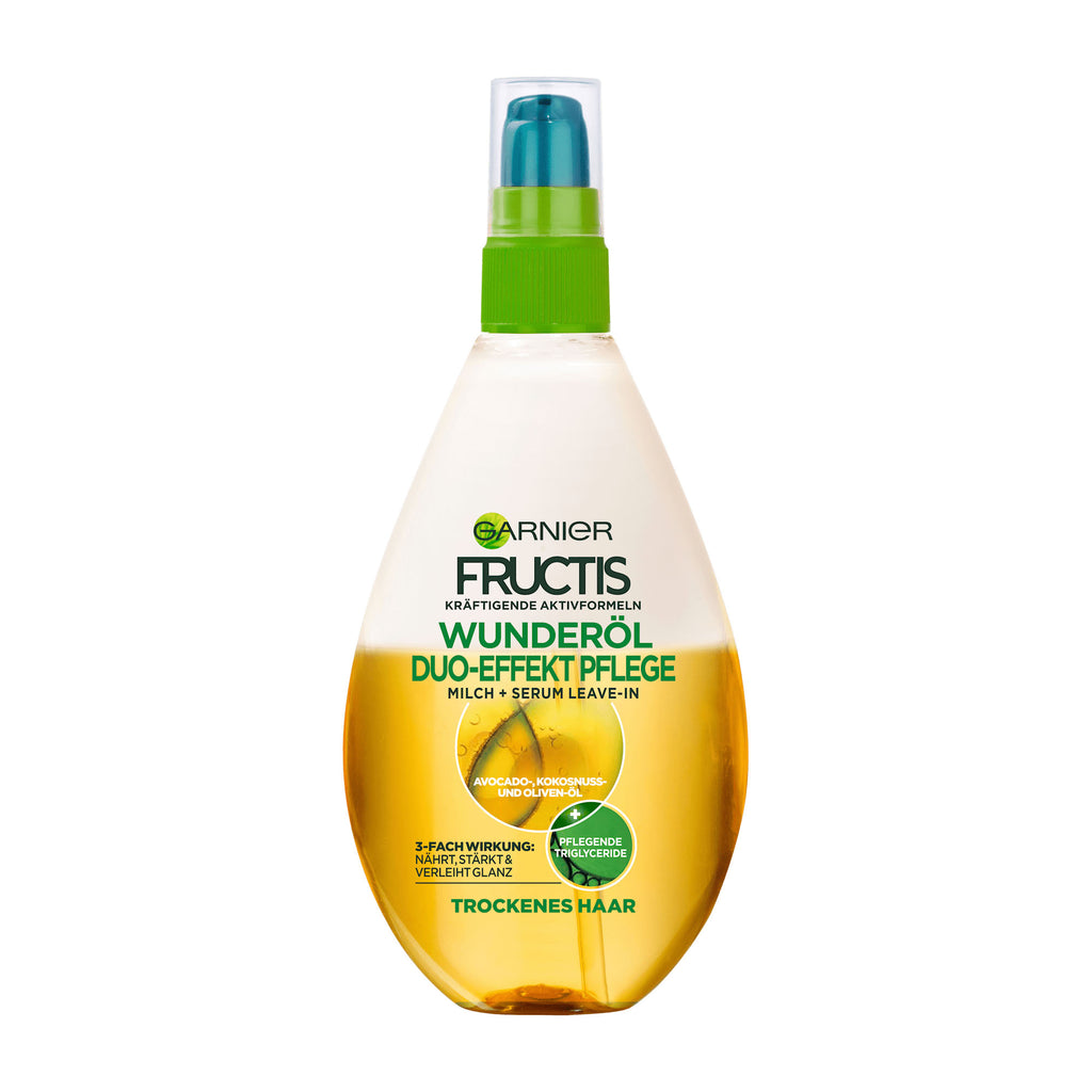 Garnier Fructis Wonder Oil duo-effect care milk + serum leave in, 150 mL
