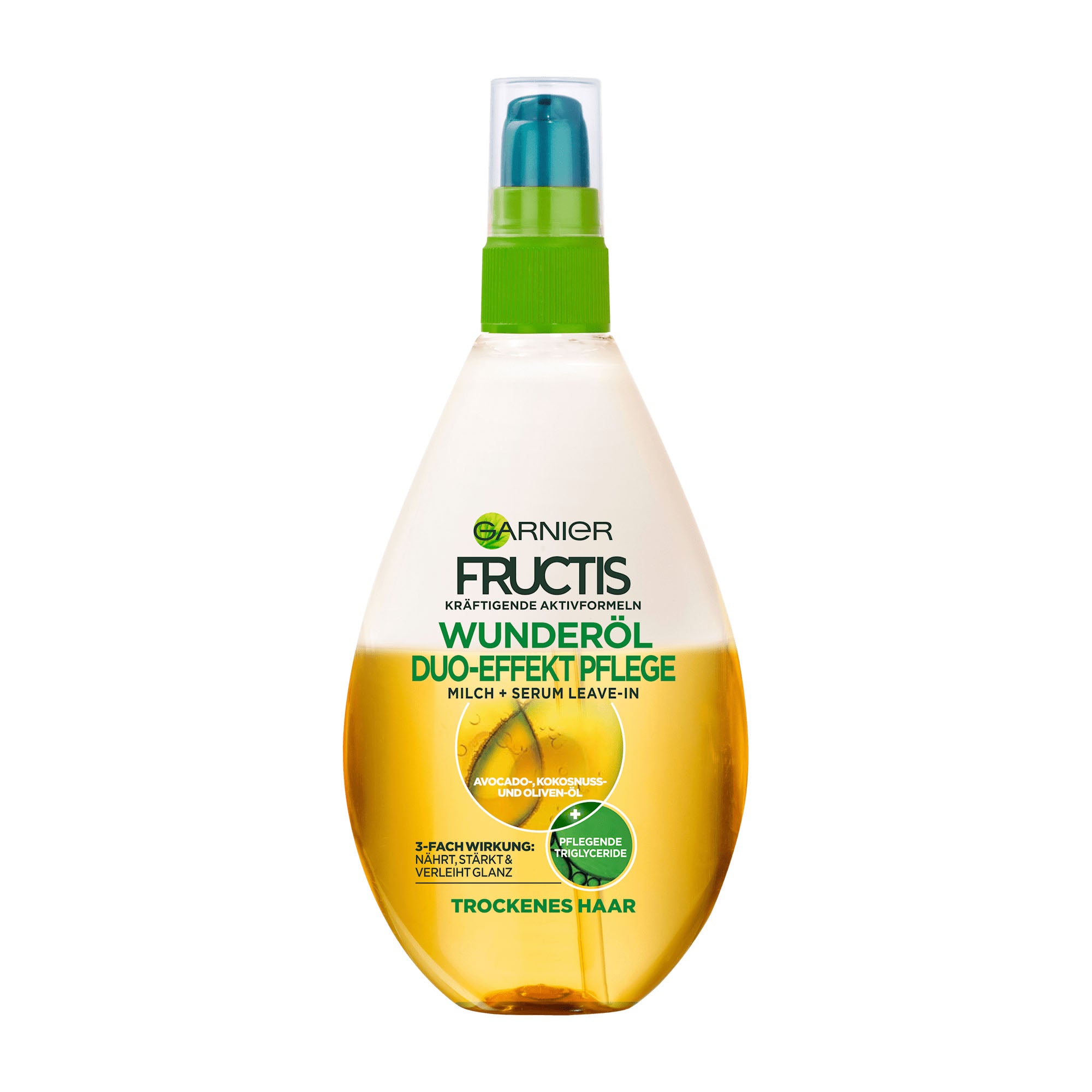 Garnier Fructis Wonder Oil duo-effect care milk + serum leave in, 150 mL