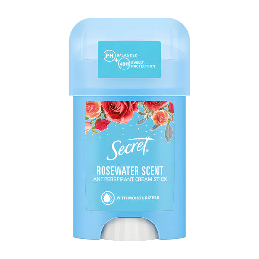 Secret Rosewater Scent 48h anti-perspirant cream stick, 40 mL