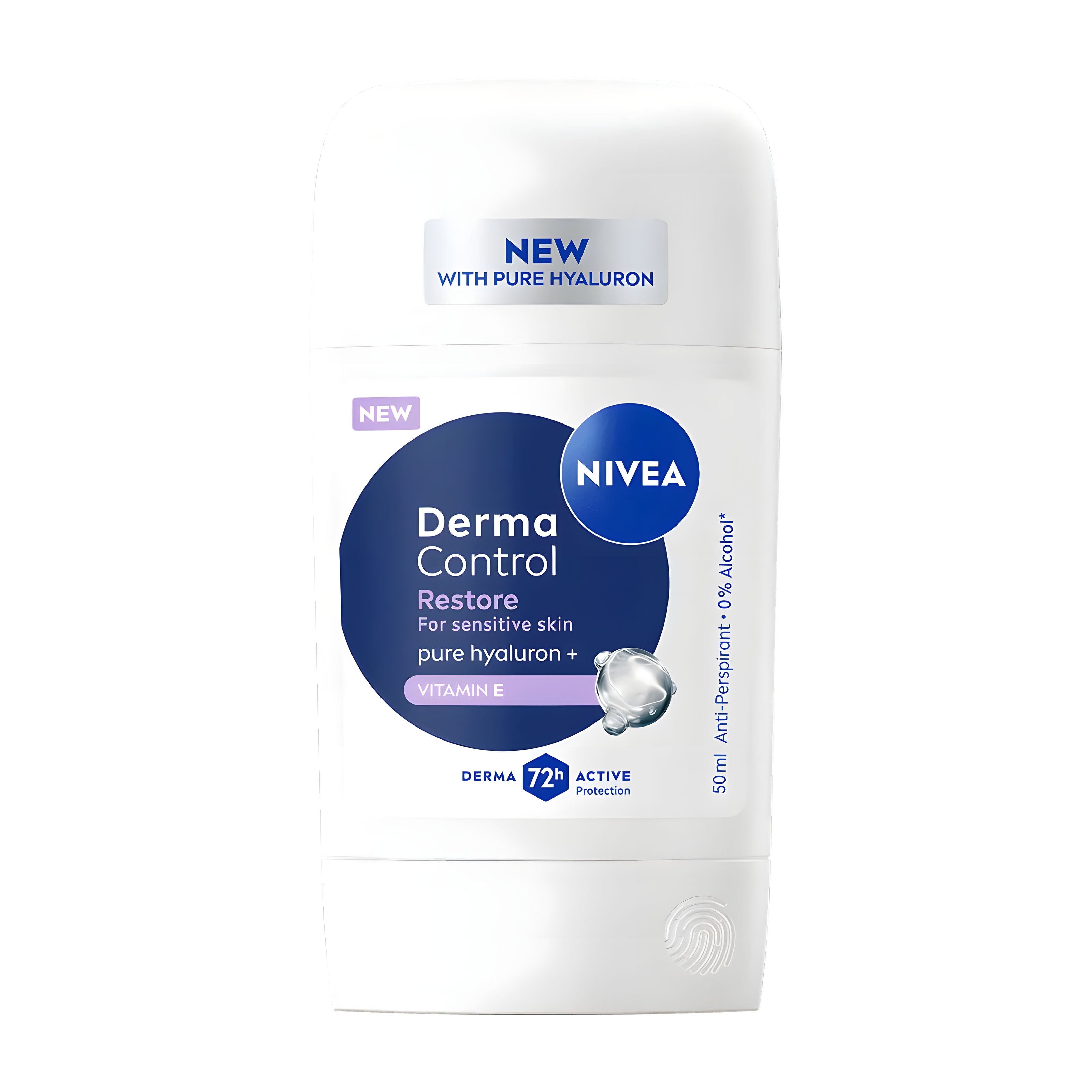 Nivea Anti-Perspirant Stick Derma Control Restore for sensitive skin 72h, 50 mL